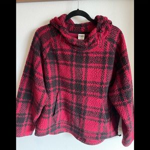 Victoria’s Secret PINK red and black retired hoodie size Large